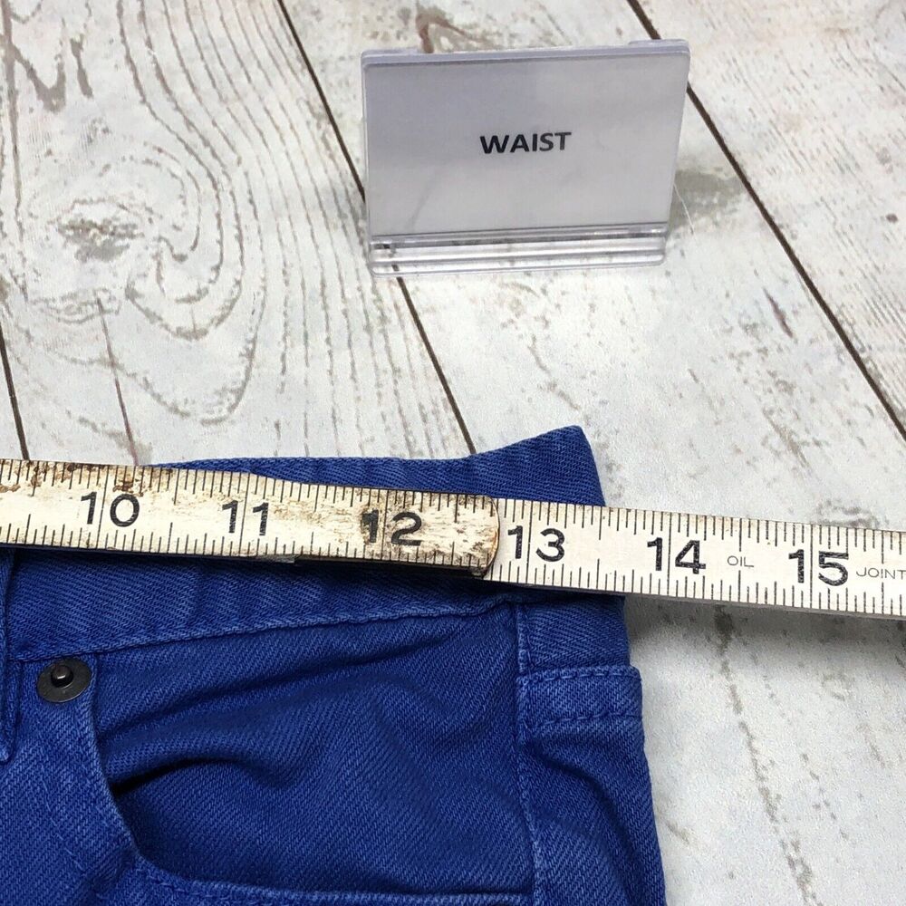 J. Crew Womens Jeans Size 26 RegularMatchstick Stretch Cobalt Blue Low Rise - Picture 4 of 12